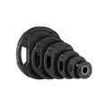 Major Fitness Rubber Coated Olympic Cast Iron Grip Plates
