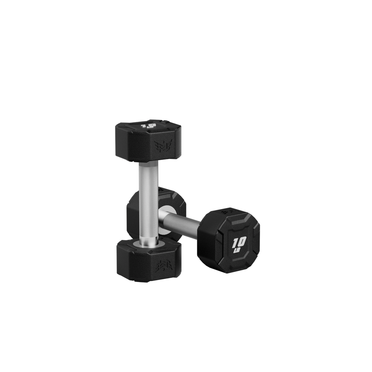 Major Fitness Heritage Series Urethane Octagonal-Shield Dumbbells