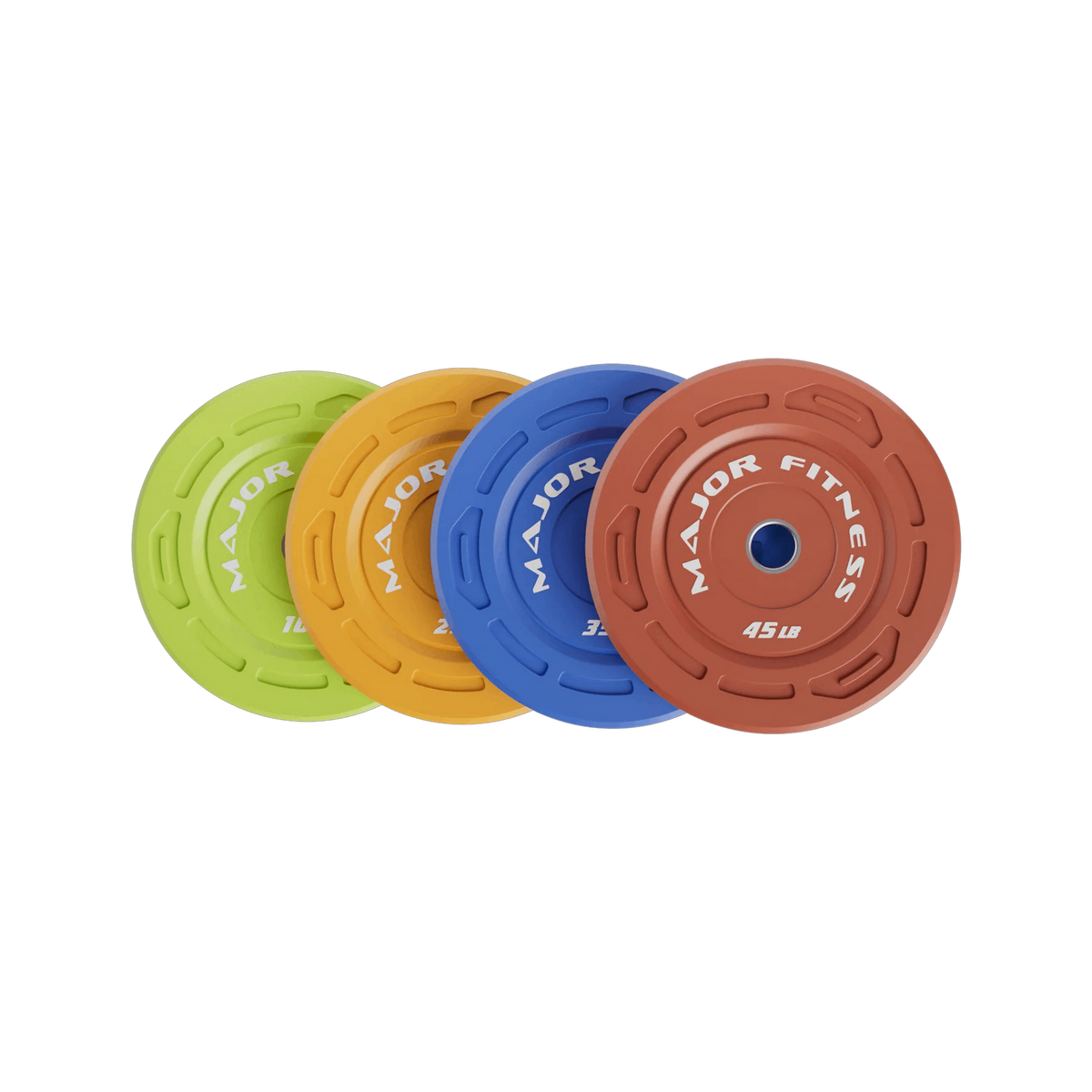 Major Fitness Color Grip Low Bounce Bumper Plates