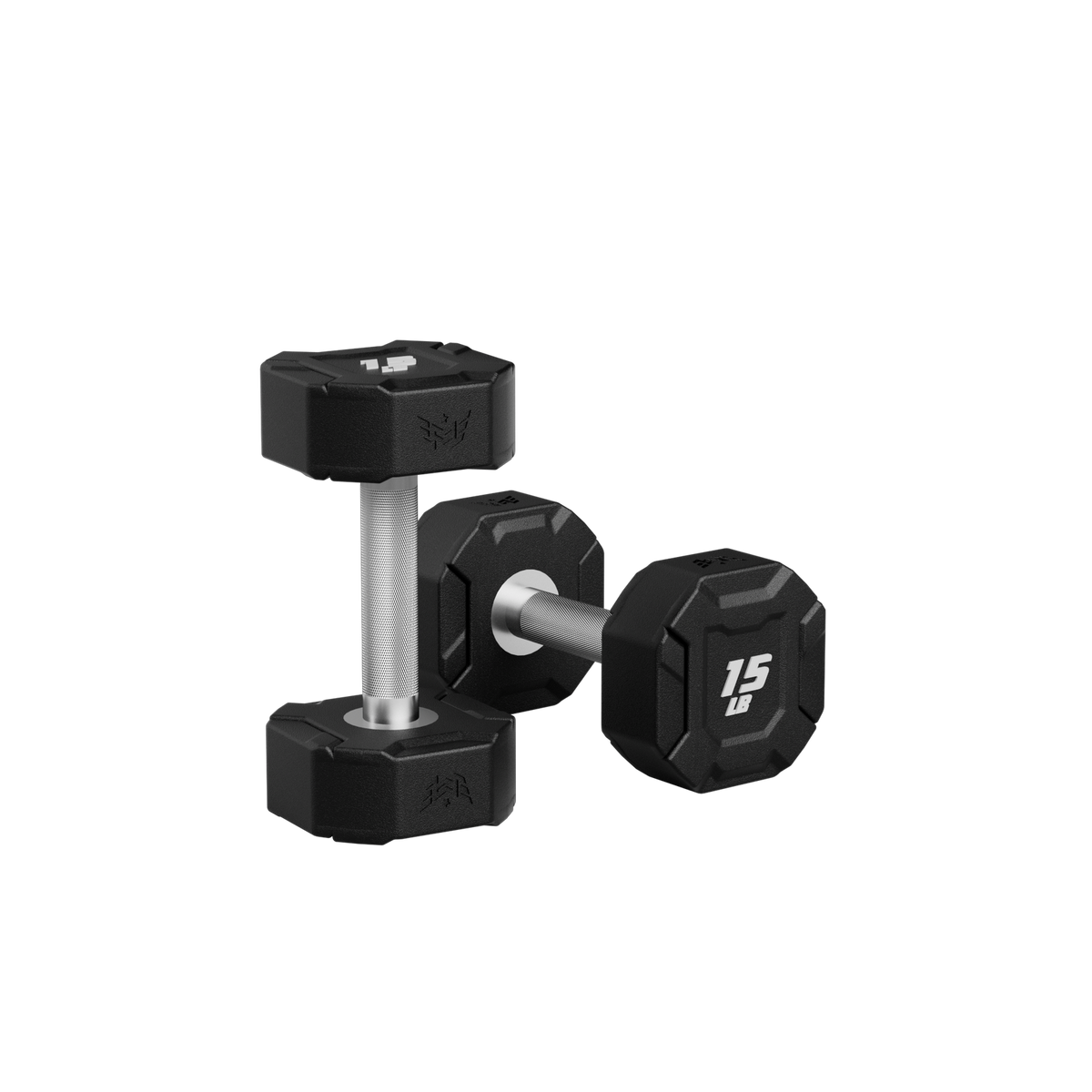 Major Fitness Heritage Series Urethane Octagonal-Shield Dumbbells